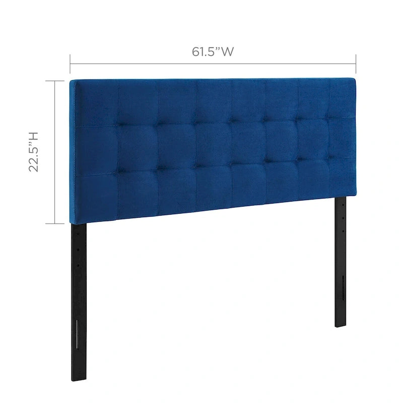 Tête de lit Carson Carrington Labbgard Queen-size en velours capitonné couleur biscuit
