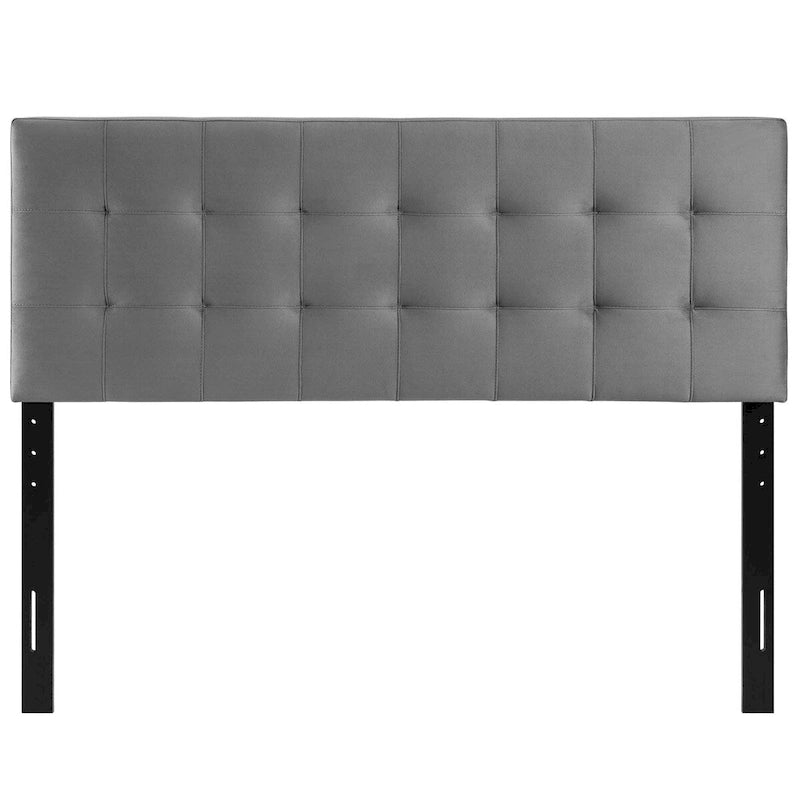 Tête de lit Carson Carrington Labbgard Queen-size en velours capitonné couleur biscuit