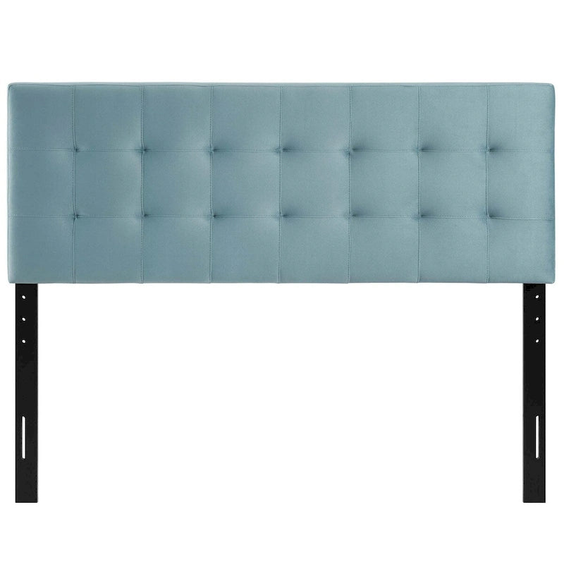 Tête de lit Carson Carrington Labbgard Queen-size en velours capitonné couleur biscuit