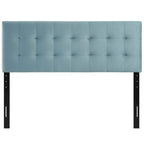 Tête de lit Carson Carrington Labbgard Queen-size en velours capitonné couleur biscuit