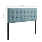Tête de lit Carson Carrington Labbgard Queen-size en velours capitonné couleur biscuit