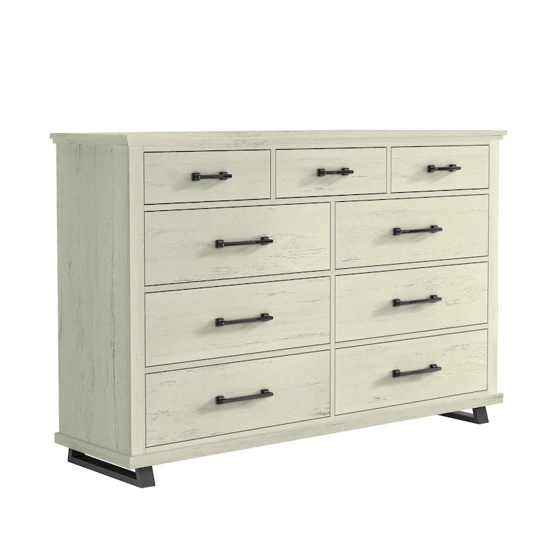 64 in. Wide 9-Drawer Dresser - Contemporary Design w/ Ample Storage
