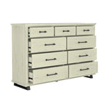 Commode à 9 tiroirs de 162,5 cm de large - Design contemporain avec grand espace de rangement