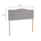 Tête de lit capitonnée pour lit King Size, tête de lit boutonnée en forme de losange, hauteur réglable, pieds en bois massif, rembourrage en lin pour lit King Size