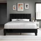 CraftPorch Simply Velvet Platform Bed