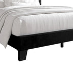 Lit plateforme en velours simple CraftPorch