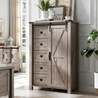 Commode de style campagnard à 5 tiroirs, commode à tiroirs, commode de rangement
