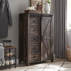 Commode de style campagnard à 5 tiroirs, commode à tiroirs, commode de rangement