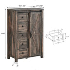 Commode de style campagnard à 5 tiroirs, commode à tiroirs, commode de rangement