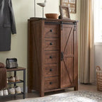 Commode de style campagnard à 5 tiroirs, commode à tiroirs, commode de rangement