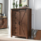 Commode de style campagnard à 5 tiroirs, commode à tiroirs, commode de rangement
