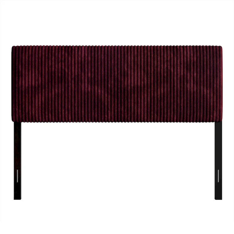 Tête de lit moderne capitonnée en velours côtelé plissé CraftPorch