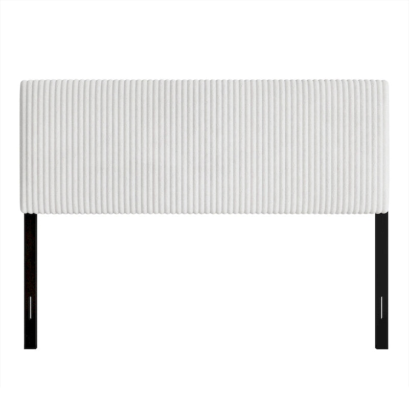 Tête de lit moderne capitonnée en velours côtelé plissé CraftPorch