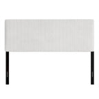 Tête de lit moderne capitonnée en velours côtelé plissé CraftPorch
