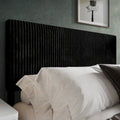 CraftPorch Corduroy Modern Upholstered Pleated Velvet Headboard