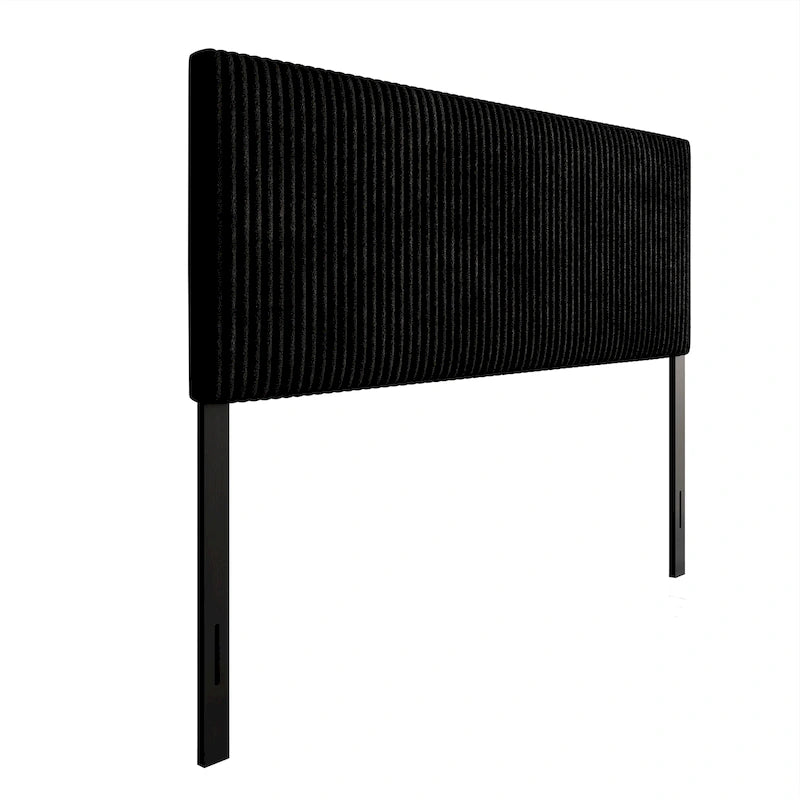 Tête de lit moderne capitonnée en velours côtelé plissé CraftPorch