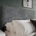 Tête de lit moderne capitonnée en velours côtelé plissé CraftPorch