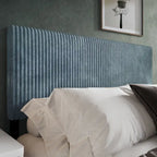 Tête de lit moderne capitonnée en velours côtelé plissé CraftPorch