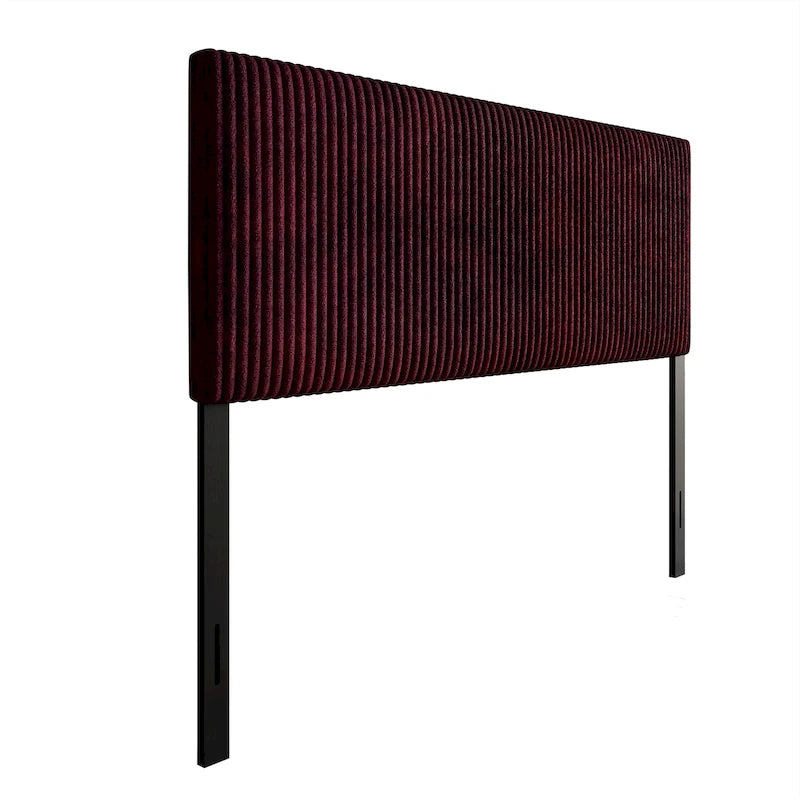 Tête de lit moderne capitonnée en velours côtelé plissé CraftPorch