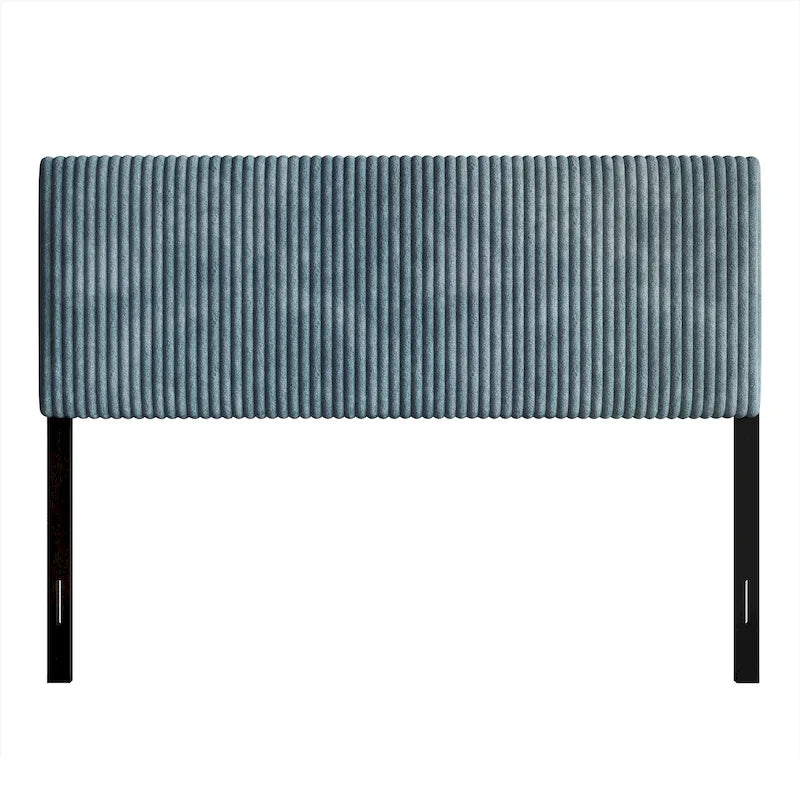 Tête de lit moderne capitonnée en velours côtelé plissé CraftPorch