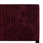 Tête de lit moderne capitonnée en velours côtelé plissé CraftPorch