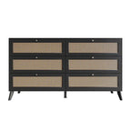 Commode noire CraftPorch style moderne du milieu du siècle