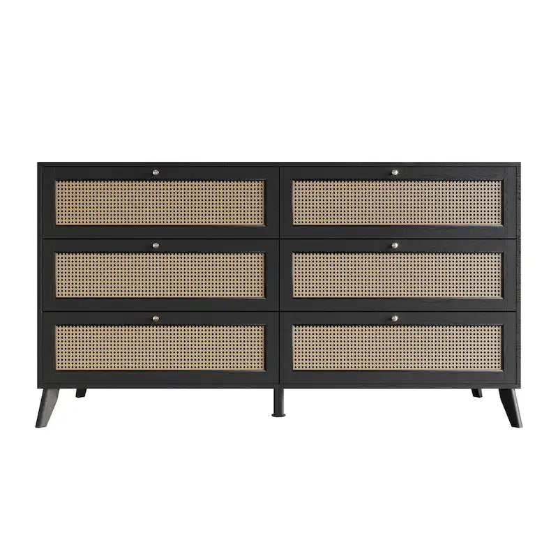 Commode noire CraftPorch style moderne du milieu du siècle