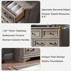 Commode de style campagnard, commode en bois, organiseur de commodes