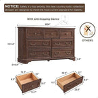 Commode de style campagnard, commode en bois, organiseur de commodes