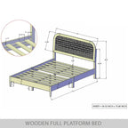 Lit plateforme CraftPorch style moderne du milieu du siècle