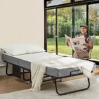 Lit pliant Erommy avec matelas en mousse à mémoire de forme : Lit d'appoint pliable et portable pour adultes avec un luxueux matelas en mousse à mémoire de forme de 12,7 cm (5 pouces).