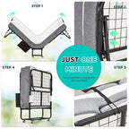 Lit pliant Erommy avec matelas en mousse à mémoire de forme : Lit d'appoint pliable et portable pour adultes avec un luxueux matelas en mousse à mémoire de forme de 12,7 cm (5 pouces).