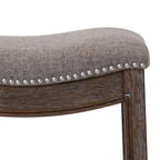 Tabouret de bar Sadie en bois avec assise rembourrée