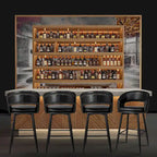 Ensemble de 2 tabourets de bar Glitzhome style moderne milieu du siècle, hauteur 40,5 pouces, revêtement en similicuir et garniture cloutée