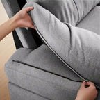 Canapé d'angle Jarenie en forme de U 4 places avec double méridienne pour salon
