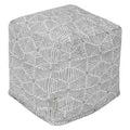 Pouf cube ottoman d'intérieur Charlie de Majestic Home Goods - Petit