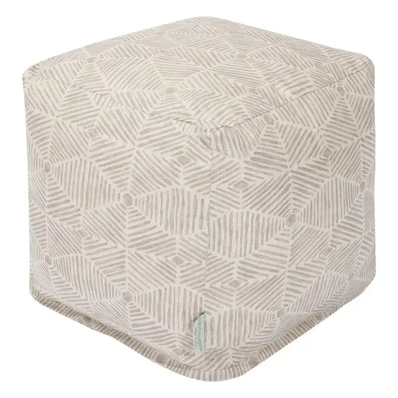 Pouf cube ottoman d'intérieur Charlie de Majestic Home Goods - Petit