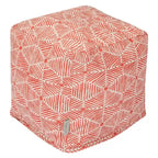 Pouf cube ottoman d'intérieur Charlie de Majestic Home Goods - Petit