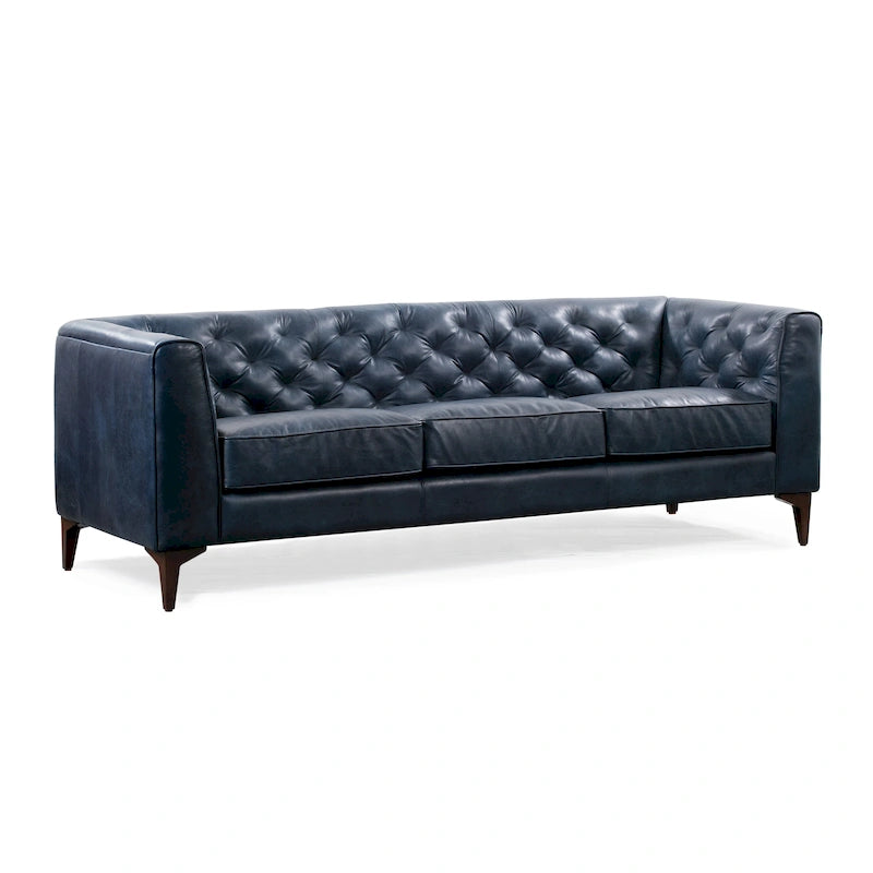 Canapé Essex 89 de Poly &amp; Bark - Cuir italien pleine fleur véritable