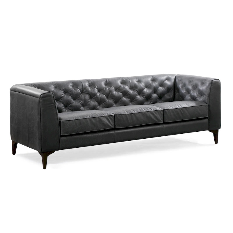 Canapé Essex 89 de Poly &amp; Bark - Cuir italien pleine fleur véritable