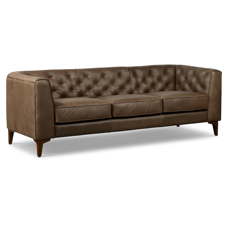 Canapé Essex 89 de Poly &amp; Bark - Cuir italien pleine fleur véritable