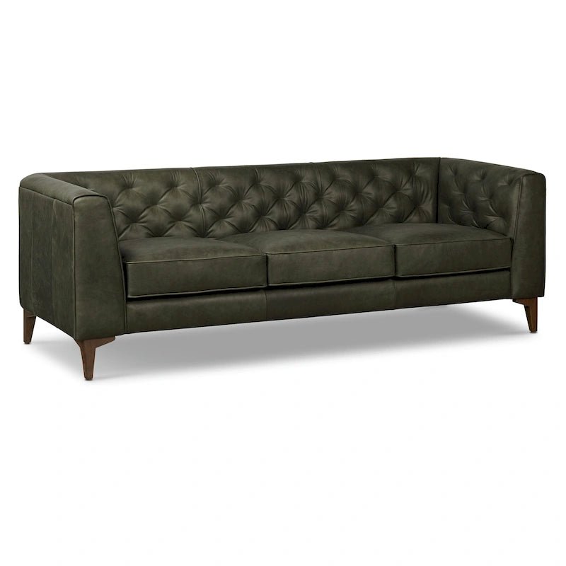 Canapé Essex 89 de Poly &amp; Bark - Cuir italien pleine fleur véritable