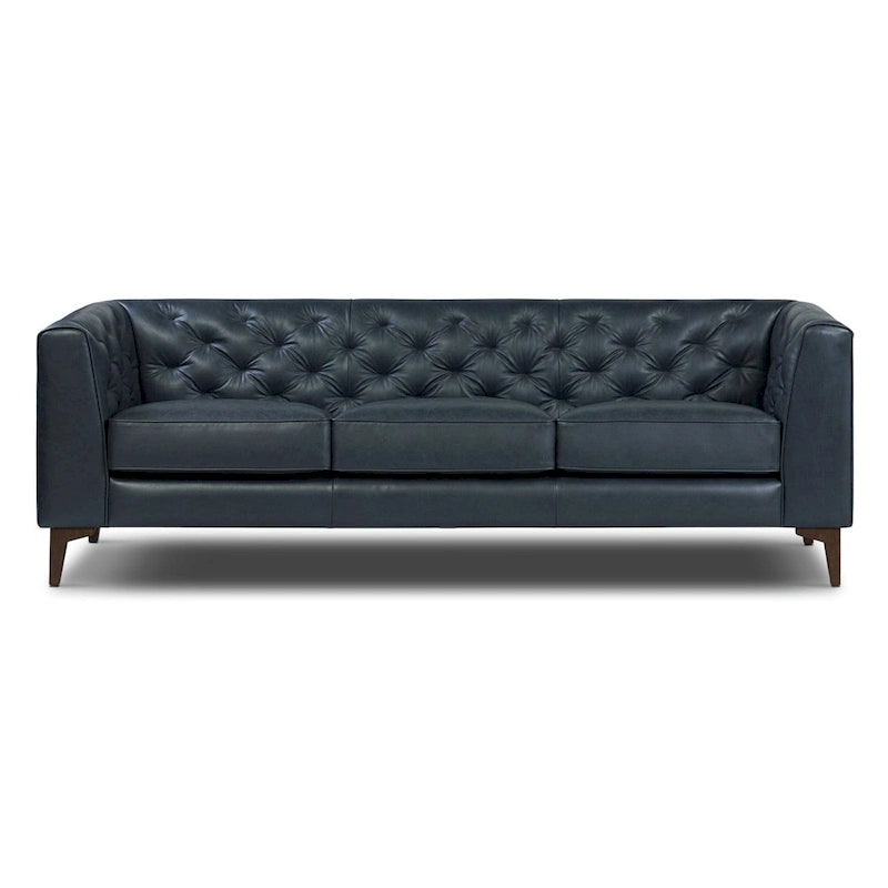 Canapé Essex 89 de Poly &amp; Bark - Cuir italien pleine fleur véritable
