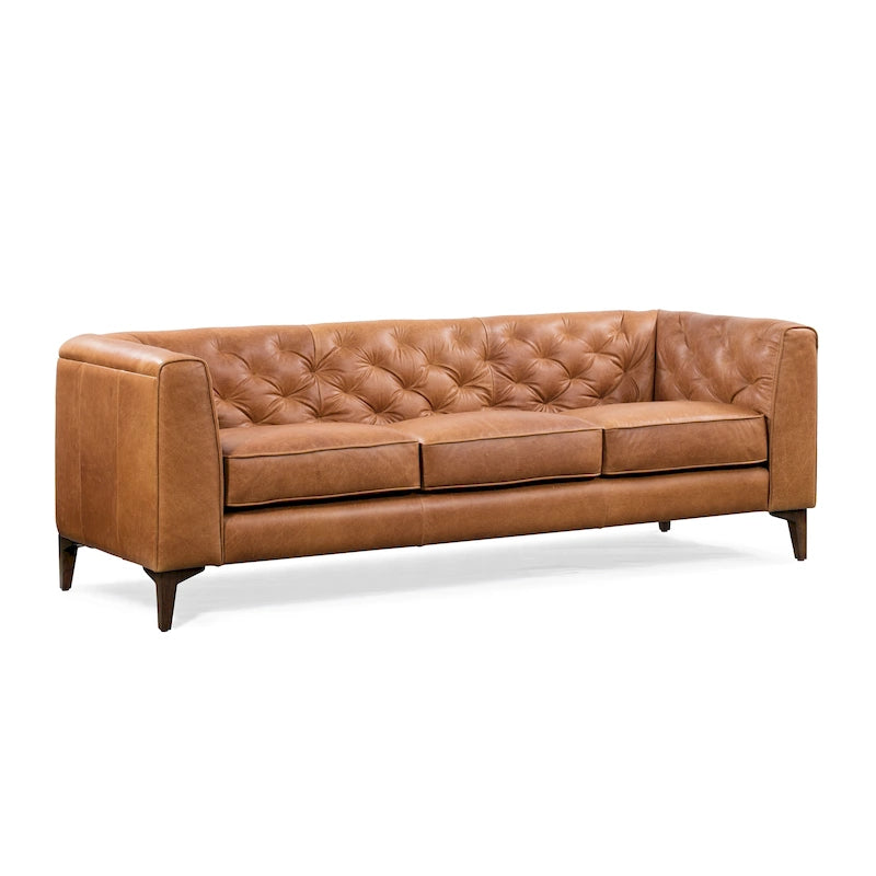 Canapé Essex 89 de Poly &amp; Bark - Cuir italien pleine fleur véritable