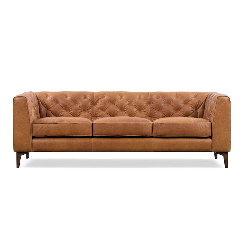 Canapé Essex 89 de Poly &amp; Bark - Cuir italien pleine fleur véritable