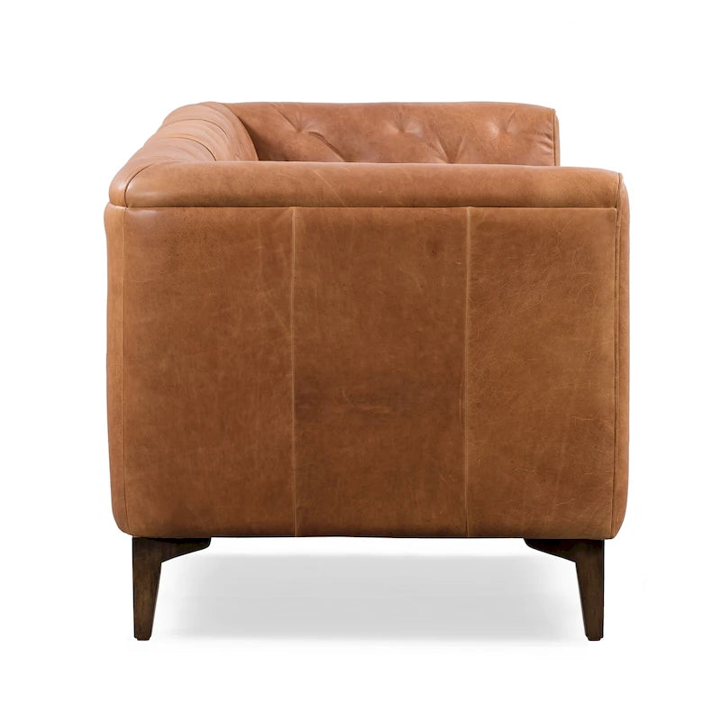 Canapé Essex 89 de Poly &amp; Bark - Cuir italien pleine fleur véritable