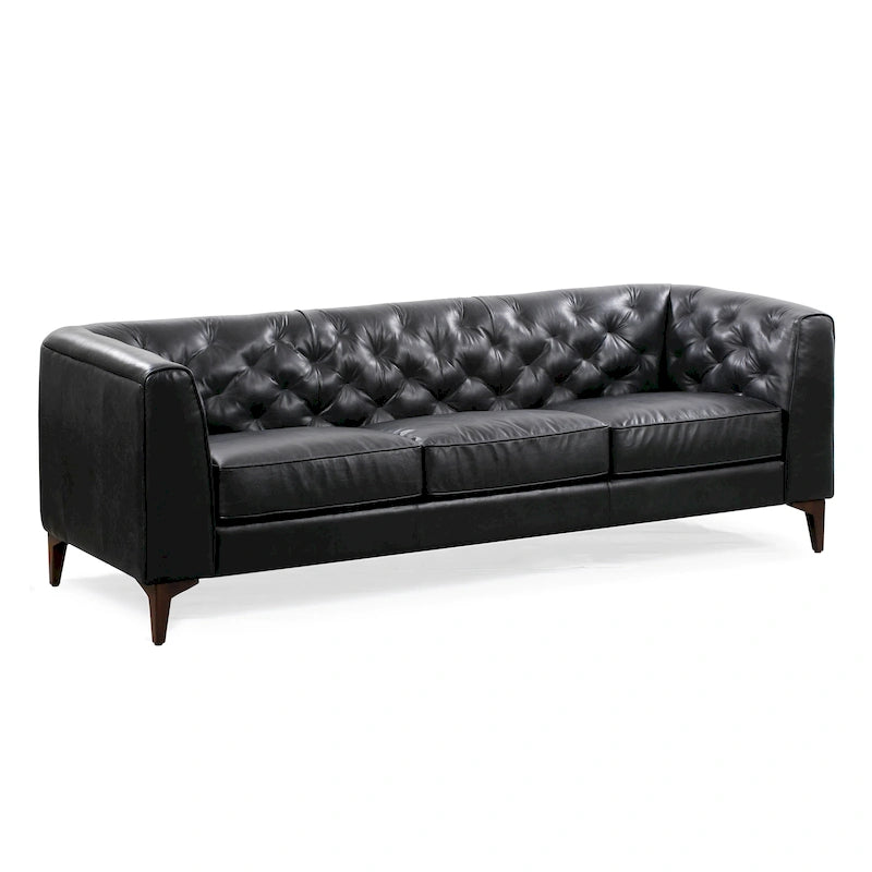 Canapé Essex 89 de Poly &amp; Bark - Cuir italien pleine fleur véritable
