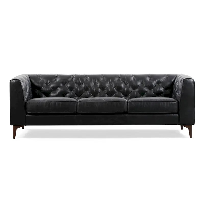 Canapé Essex 89 de Poly &amp; Bark - Cuir italien pleine fleur véritable