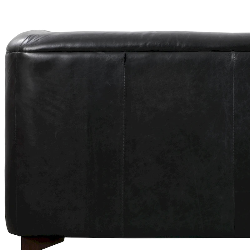 Canapé Essex 89 de Poly &amp; Bark - Cuir italien pleine fleur véritable