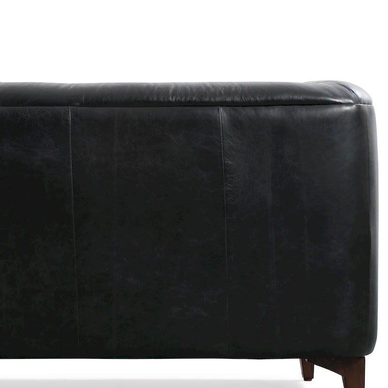 Canapé Essex 89 de Poly &amp; Bark - Cuir italien pleine fleur véritable